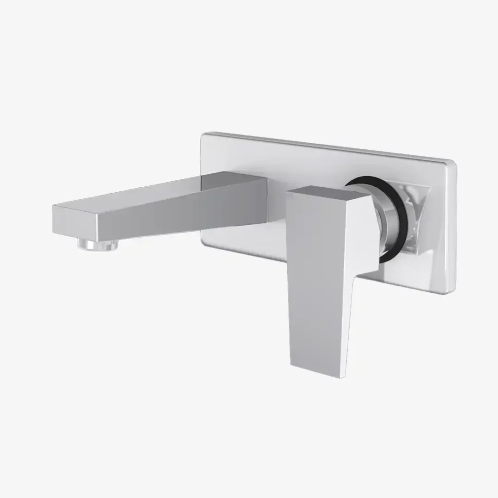 Wall Mounted Concealed Basin Mixer With Spout - Image 2